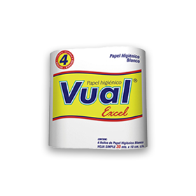 VUAL PAPEL HIGIENICO EXEL 30M X 4 UN